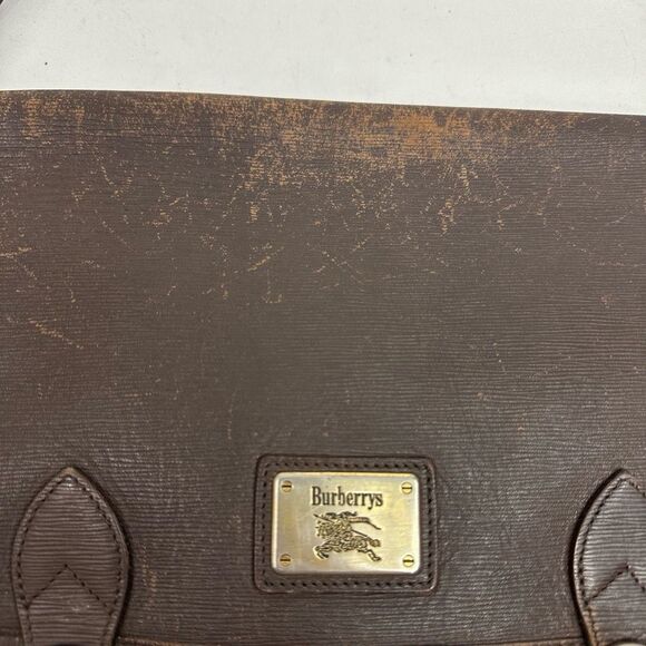 Vintage Burberry Nova Check Canvas and Leather Messenger Bag - Picture 3 of 15